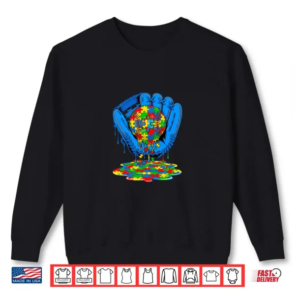 Autism Baseball Drip Autism Advocacy Graphic Modern Shirt 2 Sweatshirt Autism Baseball Drip Autism Advocacy Graphic Modern Shirt