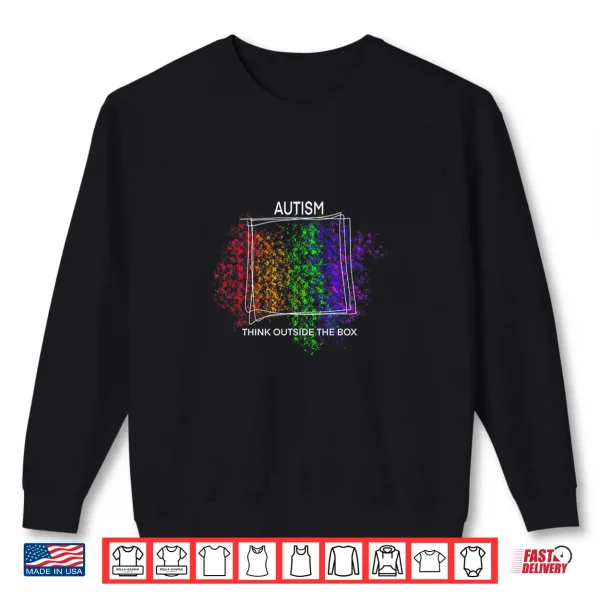Sweatshirt Autism Think Outside the Box Premium Tri Blend Shirt