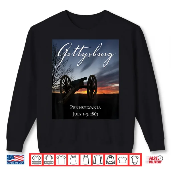 Battle Of Gettysburg Civil War Professional Graphic Shirt 2 Sweatshirt Battle Of Gettysburg Civil War Professional Graphic Shirt