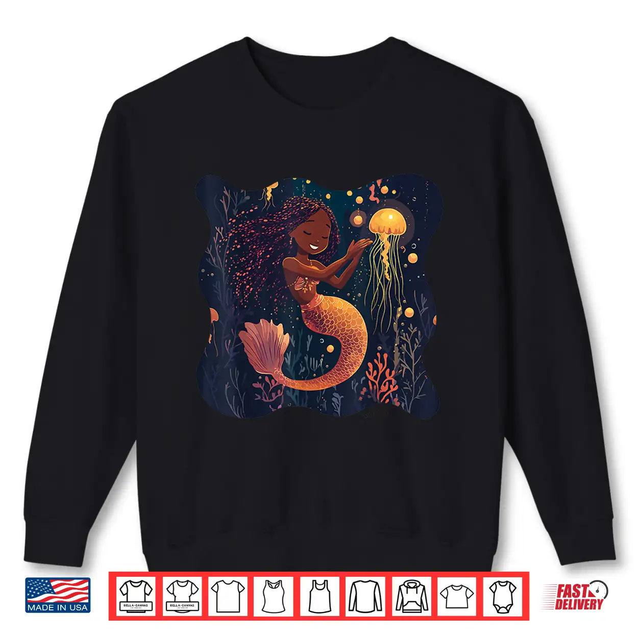 Black Mermaid Braids Girls Kids Toddler Women Birthday Gift Shirt Black Mermaid Braids Girls Kids Toddler Women Birthday Gift Shirt