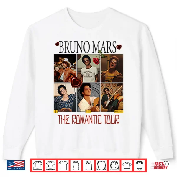 Bruno Mars The Romantic Tour Shirt 2 Sweatshirt Bruno Mars The Romantic Tour Shirt