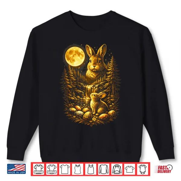 Bunny Howling To The Moon Vintage 90S Animal Easter Day Eggs Shirt 2 Sweatshirt Bunny Howling to The Moon Vintage 90s Animal Easter Day Eggs Shirt