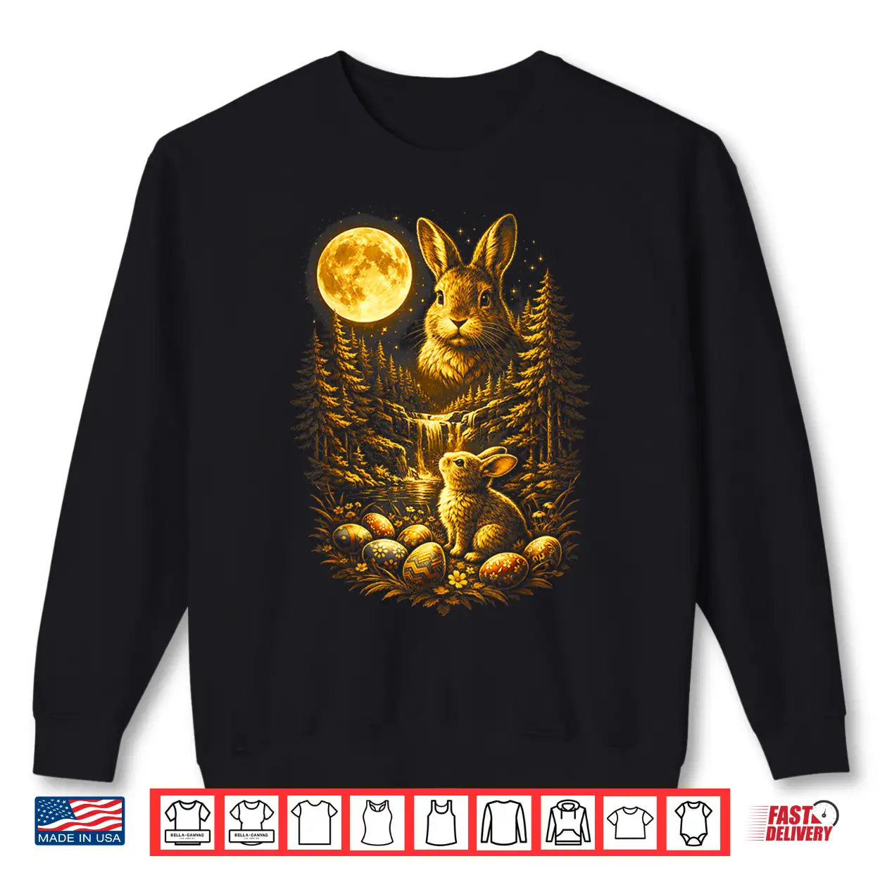 Bunny Howling To The Moon Vintage 90S Animal Easter Day Eggs Shirt Bunny Howling To The Moon Vintage 90S Animal Easter Day Eggs Shirt