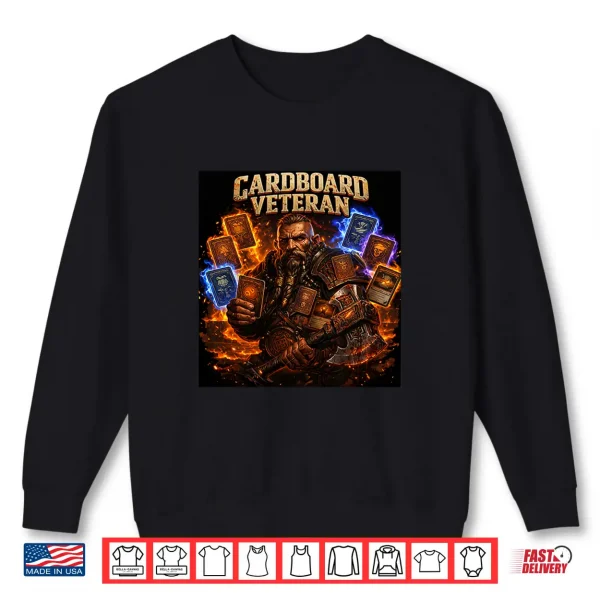 Cardboard Veteran Fantasy Gamer Tcg Professional Shirt 2 Sweatshirt Cardboard Veteran Fantasy Gamer TCG Professional Shirt