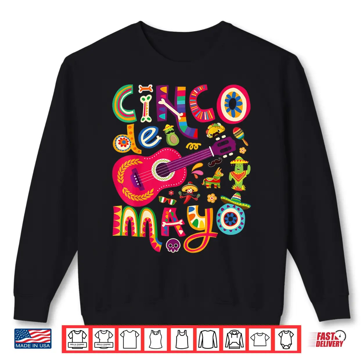 Cinco De Mayo Tee Mexican Taco Guitar Fiesta Cinco De Mayo Shirt Cinco De Mayo Tee Mexican Taco Guitar Fiesta Cinco De Mayo Shirt