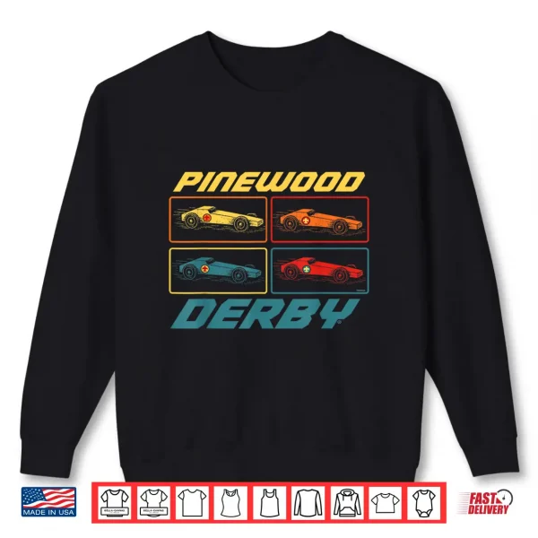 Sweatshirt Classic Pinewood Derby Pop Art Cub Scouts Retro Race Cars Shirt
