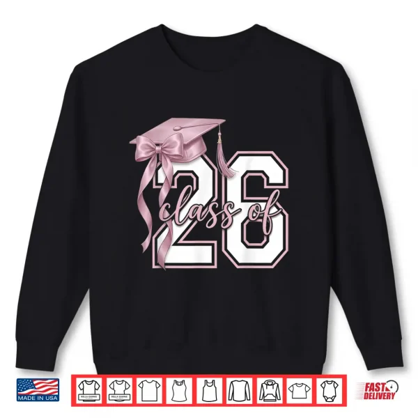 Sweatshirt Coquette Bow Class Of Twenty Twenty Six Senior Shirt