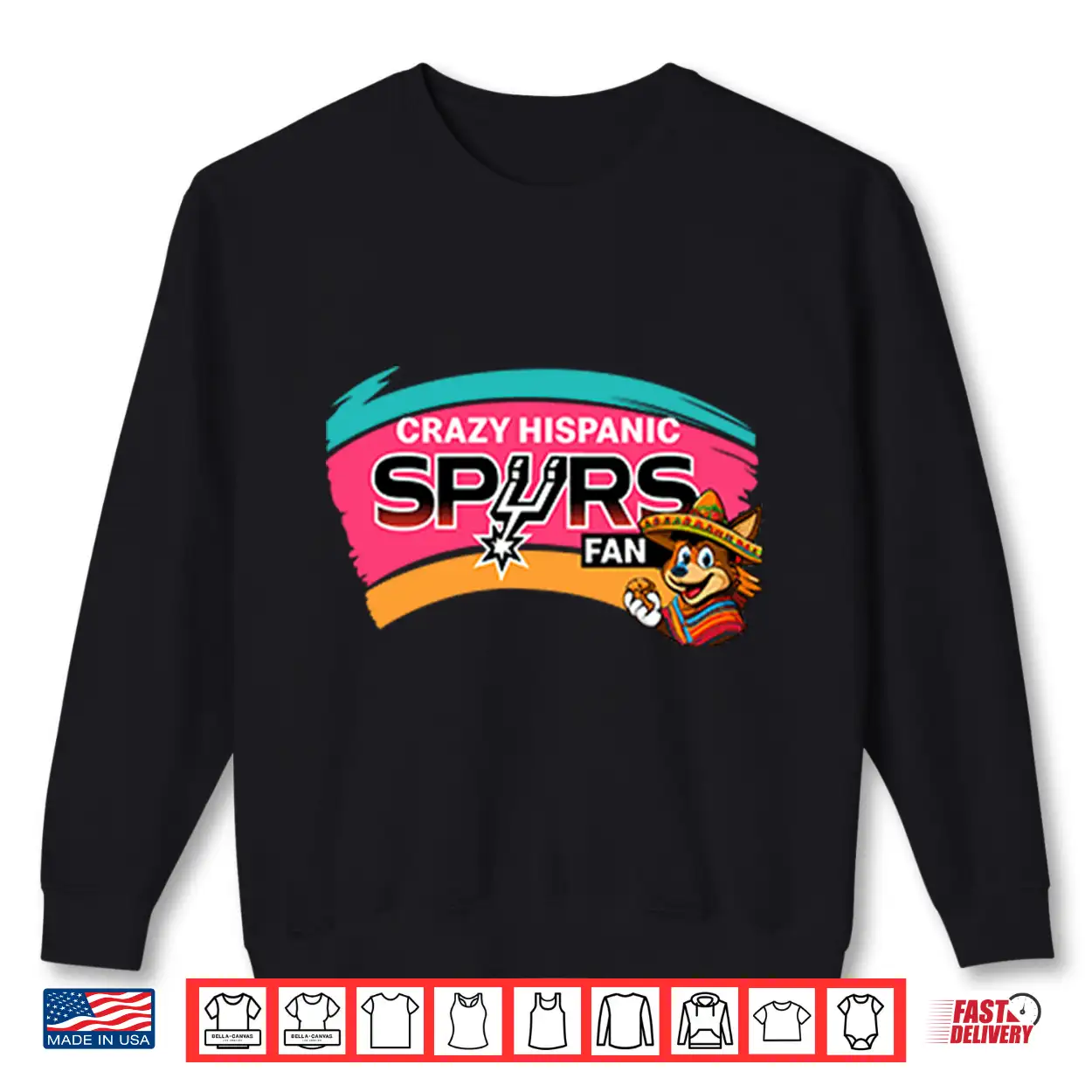 Crazy Hispanic Spurs Fan Shirt Crazy Hispanic Spurs Fan Shirt