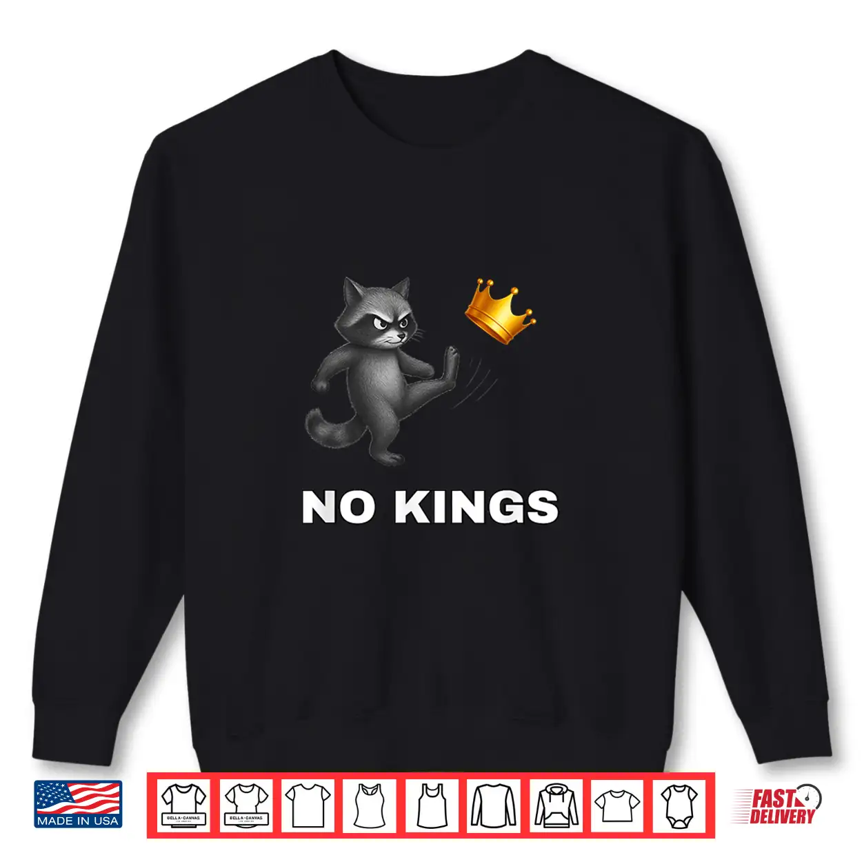 Cute Raccoon No Kings In America Funny Political Protest Shirt Cute Raccoon No Kings In America Funny Political Protest Shirt
