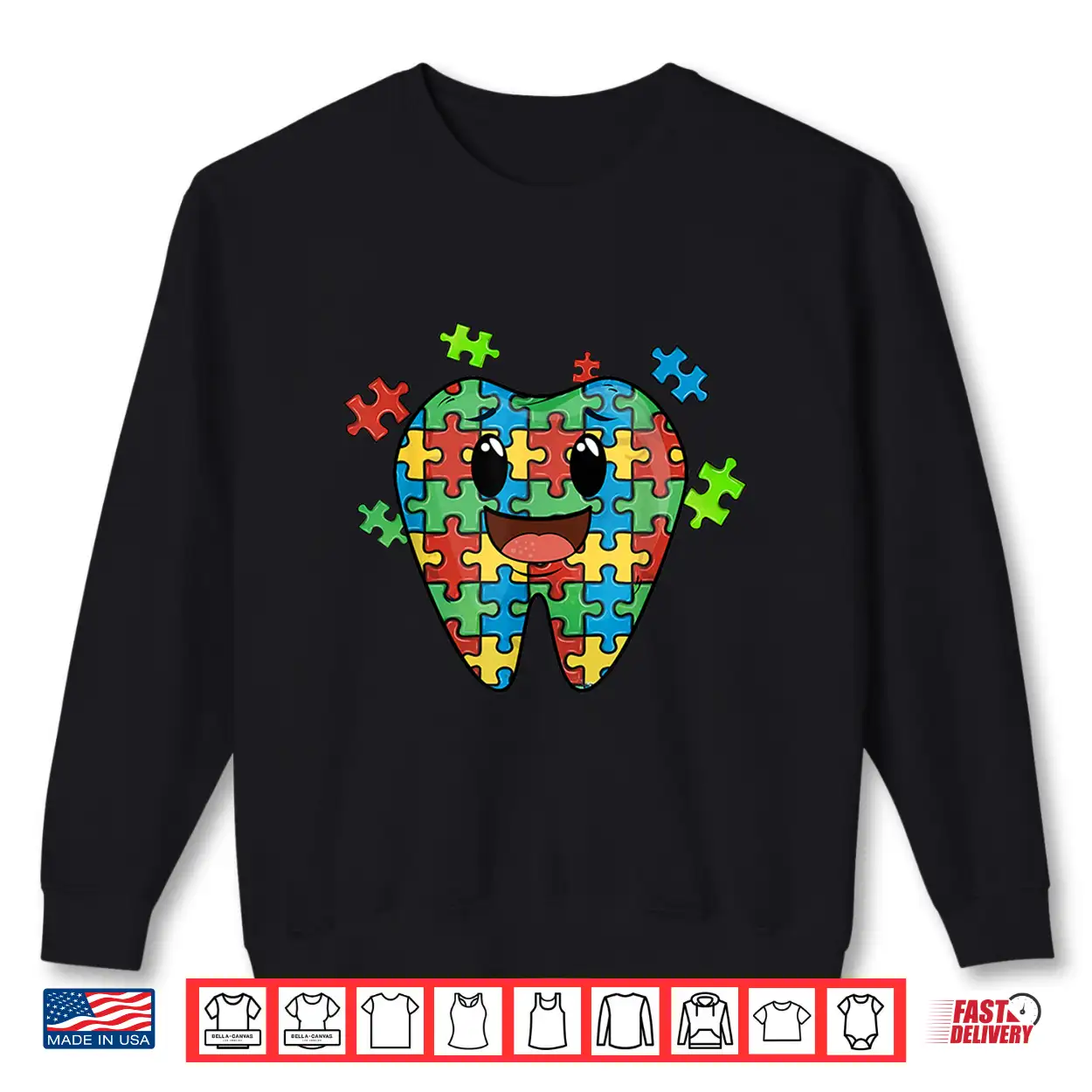Cute Tooth Puzzle Dental Assistant Dentist Autism Awareness Shirt Cute Tooth Puzzle Dental Assistant Dentist Autism Awareness Shirt