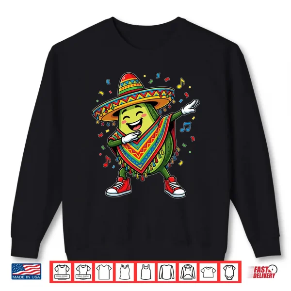 Sweatshirt Dancing Avocado Fiesta Mexican Party Boys Men Cinco De Mayo Shirt