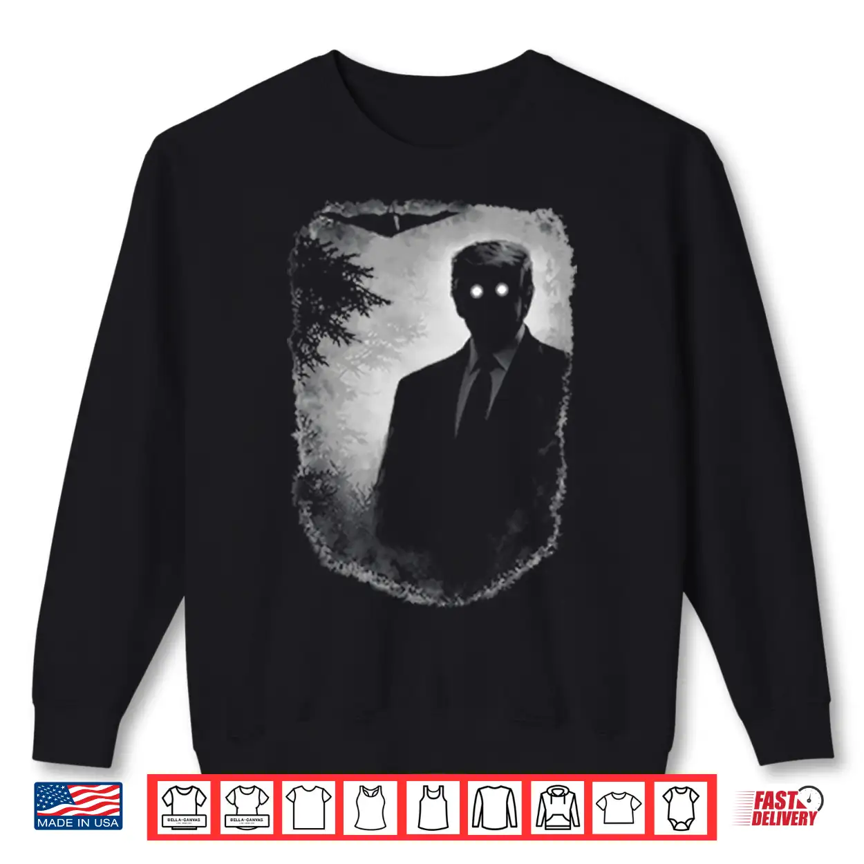 Dark Shadow Figure Mysterious Silhouette Trump Shirt Dark Shadow Figure Mysterious Silhouette Trump Shirt