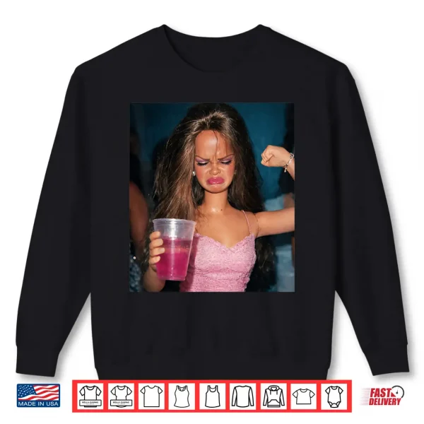 Doll Face Sarcastic Doll Girl Party Drinking Doll Meme Shirt 2 Sweatshirt Doll Face Sarcastic Doll Girl Party Drinking Doll Meme Shirt