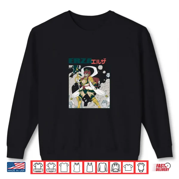 Sweatshirt Fairy Tail Ezra Fight Scene Illustration Fantasy Anime Shirt
