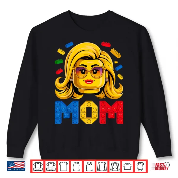 Sweatshirt Family Mom Master Builder Building Bricks Blocks Mothers Day Shirt