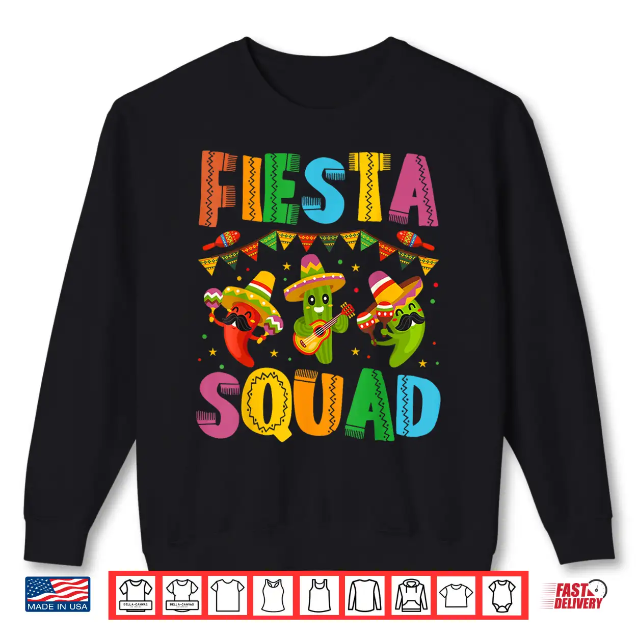 Fiesta Squad Cinco De Mayo For Men Women & Kids Shirt Fiesta Squad Cinco De Mayo For Men Women & Kids Shirt