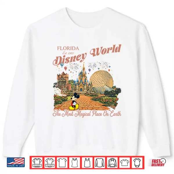 Sweatshirt Florida Disney World Est 1971 The Most Magical Place On Earth Shirt