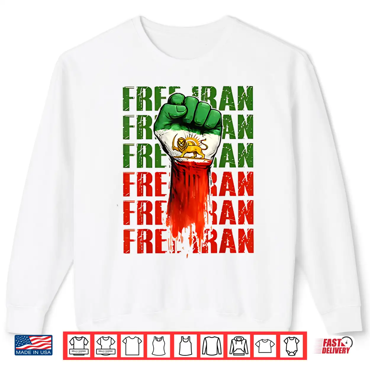 Free Iran Symbol Flag Heartbeat Freedom Love Shirt Free Iran Symbol Flag Heartbeat Freedom Love Shirt