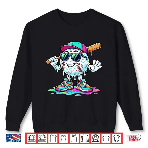 Sweatshirt Funny Baseball Life Style 101 Apparel Baseball Drip Boys Kid Shirt
