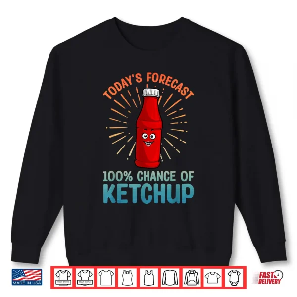 Sweatshirt Funny Ketchup Art for Men Women Youth Tomato Ketchup Lover Shirt