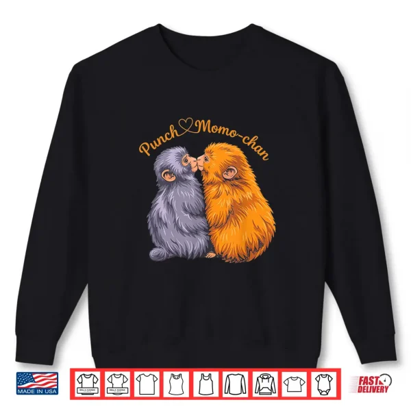 Sweatshirt Funny Punch The Monkey Girlfriend Momo Chan Meme Shirt