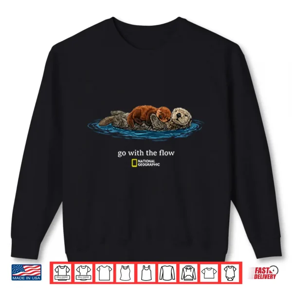 Sweatshirt Go With The Flow Otter Shirt