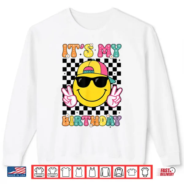 Groovy It'S My Birthday Girls Women Teens Kid Bday Flower Shirt 2 Sweatshirt Groovy Its My Birthday Girls Women Teens Kid Bday Flower Shirt