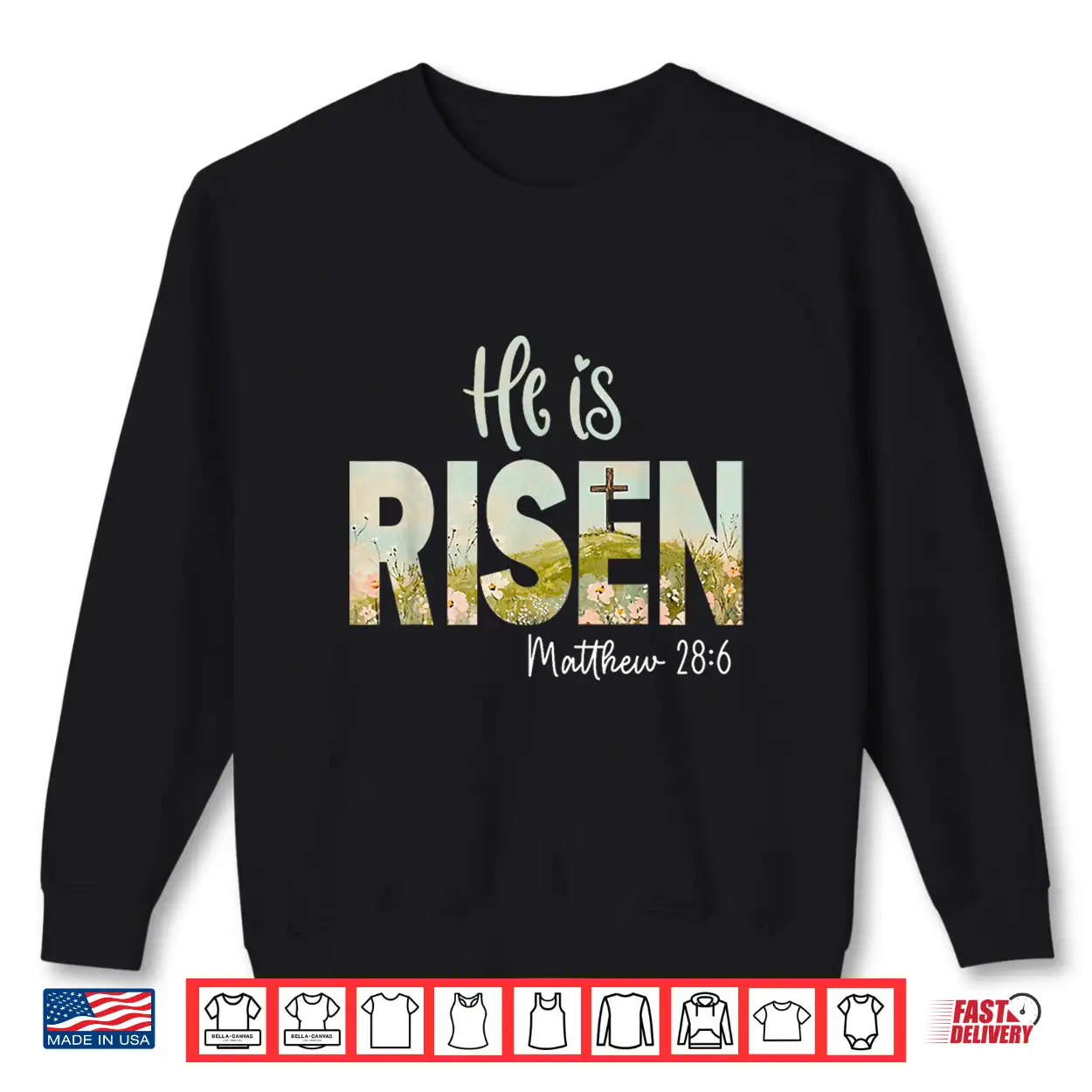 He Is Risen Easter Cross Jesus Christian Religious Men Women Shirt He Is Risen Easter Cross Jesus Christian Religious Men Women Shirt