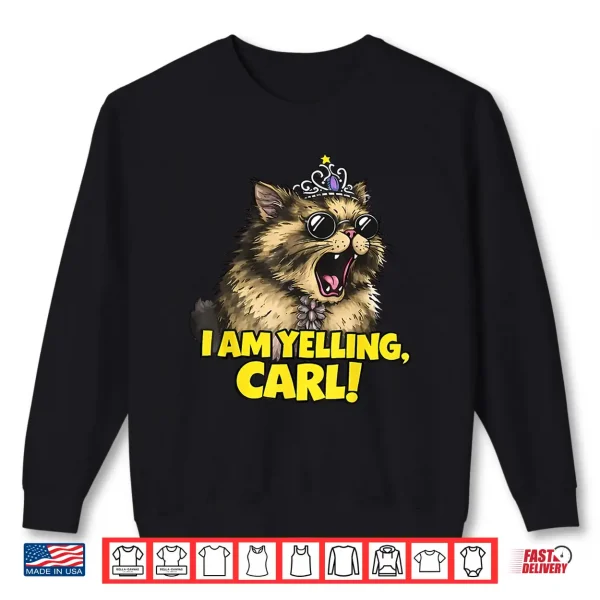I Am Yelling Carl Funny Donut Cat Shirt 2 Sweatshirt I Am Yelling Carl Funny Donut Cat Shirt