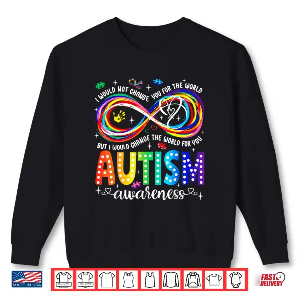 Sweatshirt Infinity Symbol Accept Understand Love Autism Awareness Shirt