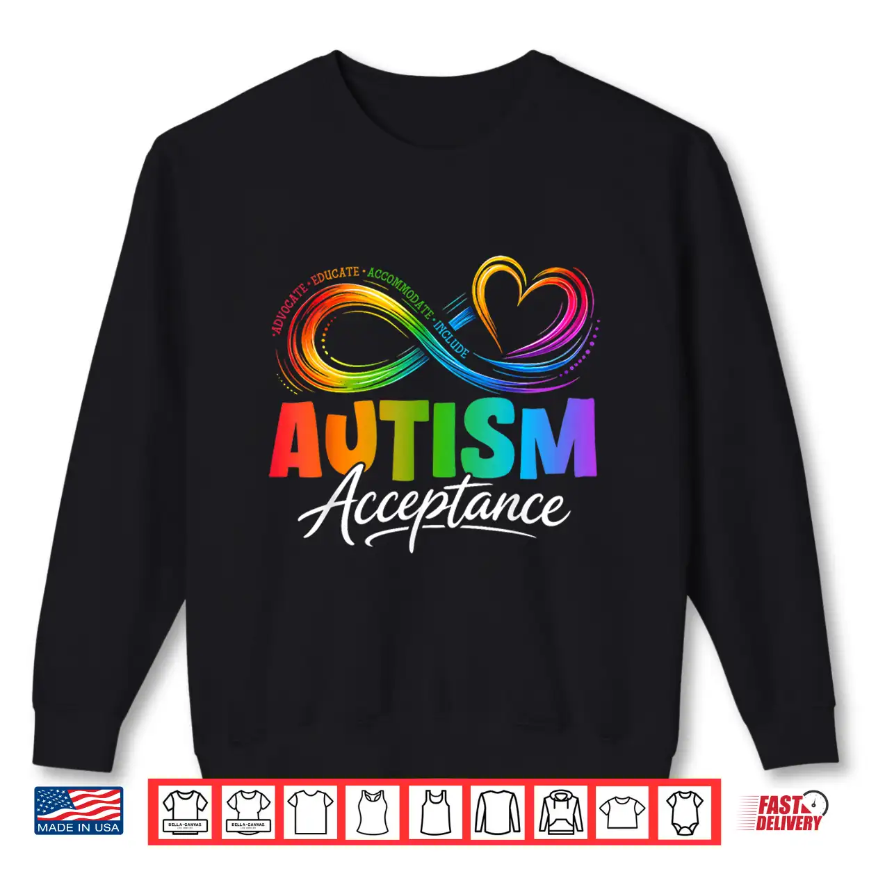 Infinity Symbol Advocate Educate Autism Awareness Professional Shirt Infinity Symbol Advocate Educate Autism Awareness Professional Shirt