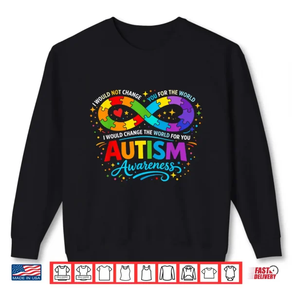 Sweatshirt Infinity Symbol Puzzle Autism Awareness Neurodiversity Shirt