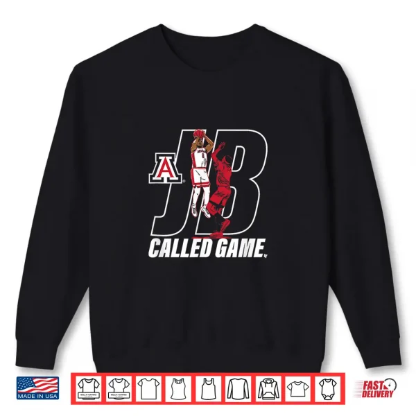 Sweatshirt Jaden Bradley JB Called Game Arizona Wildcats Basketball Shirt