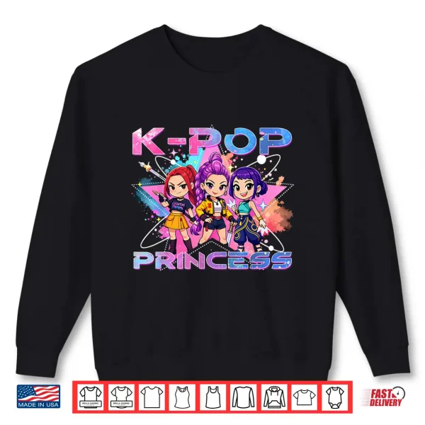 Sweatshirt K pop Princess K Pop Kids Girls K pop Birthday Girl Kpop Shirt