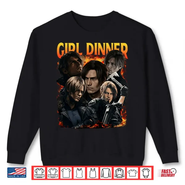 Sweatshirt Leon Kennedy Girl Dinner Shirt