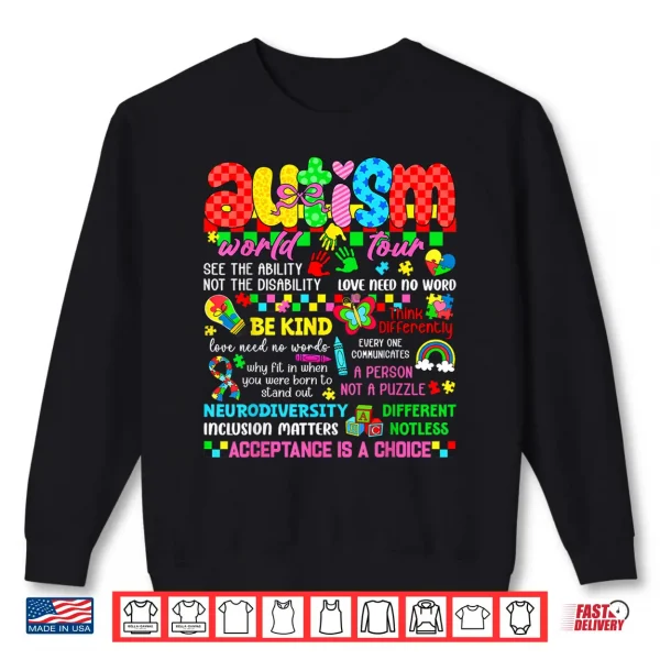 Leopard Puzzle Autism Awareness Autistic Modern Graphic Shirt 2 Sweatshirt Leopard Puzzle Autism Awareness Autistic Modern Graphic Shirt