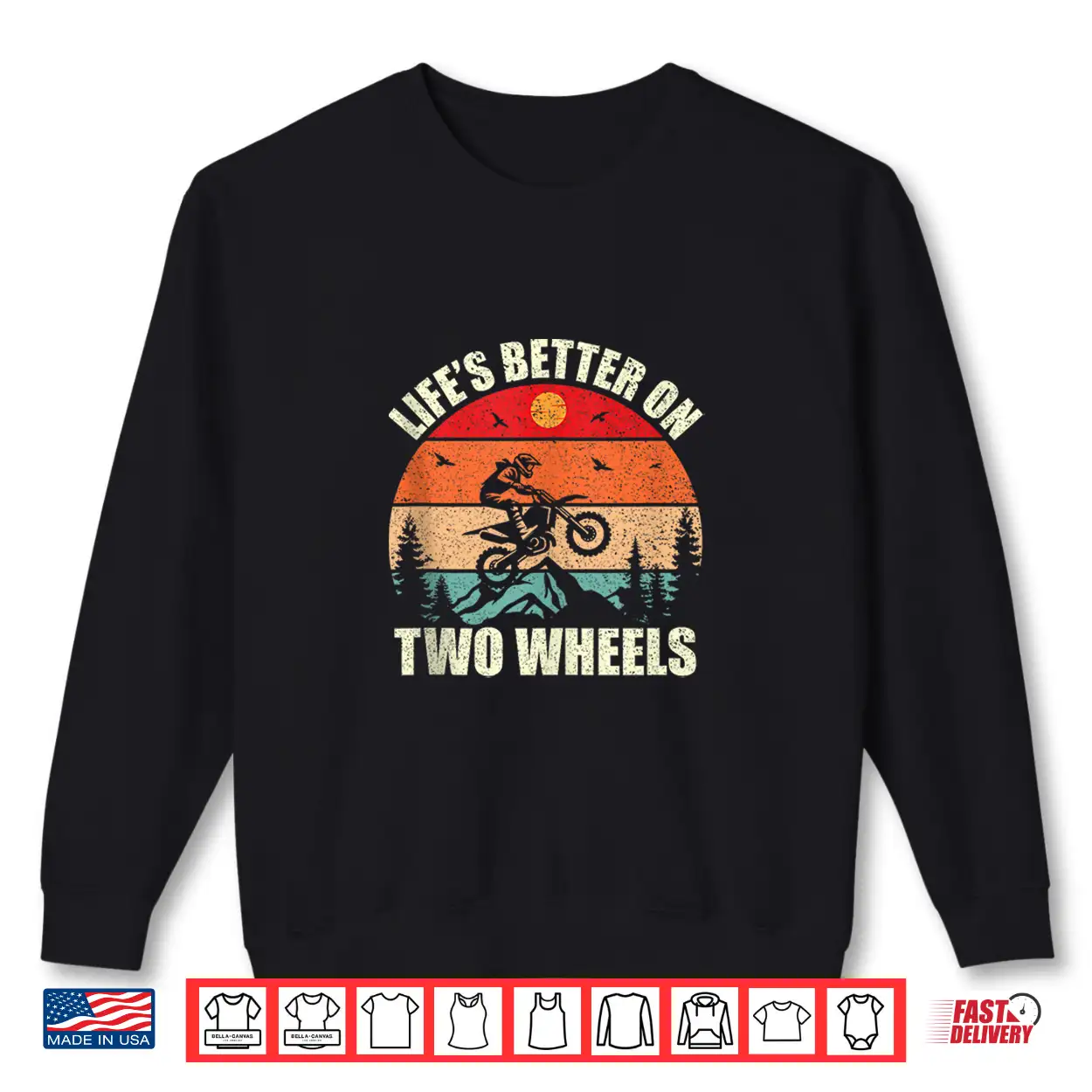 Lifes Better On Two Wheels Motocross Dirt Bike Shirt Lifes Better On Two Wheels Motocross Dirt Bike Shirt
