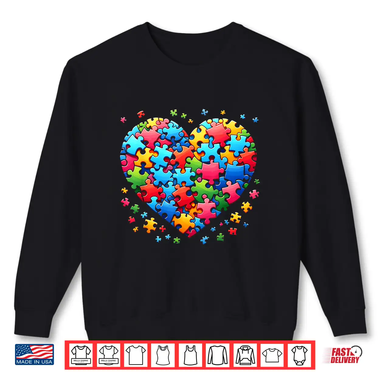 Love Support Heart Puzzle Autism Awareness Professional Shirt Love Support Heart Puzzle Autism Awareness Professional Shirt