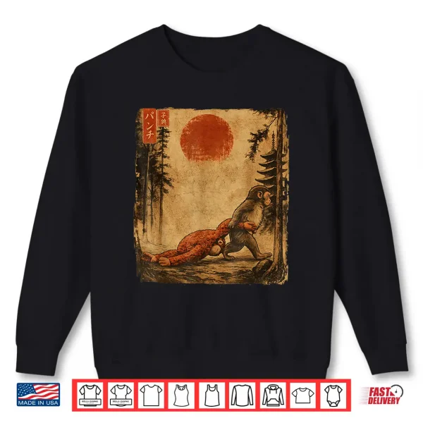 Macaque Ukiyo E Art Shirt 2 Sweatshirt Macaque Ukiyo e Art Shirt