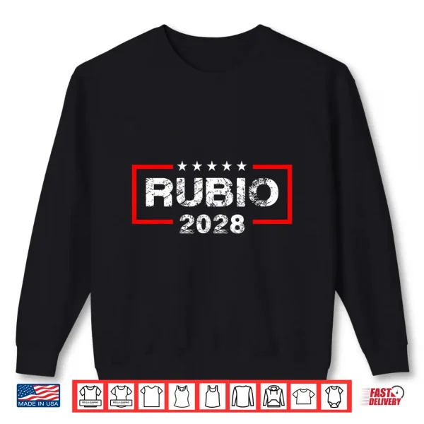 Marco Rubio 2028 President 48 Us Flag Election Campaign 28 Shirt 2 Sweatshirt Marco Rubio 2028 President 48 US Flag Election Campaign 28 Shirt