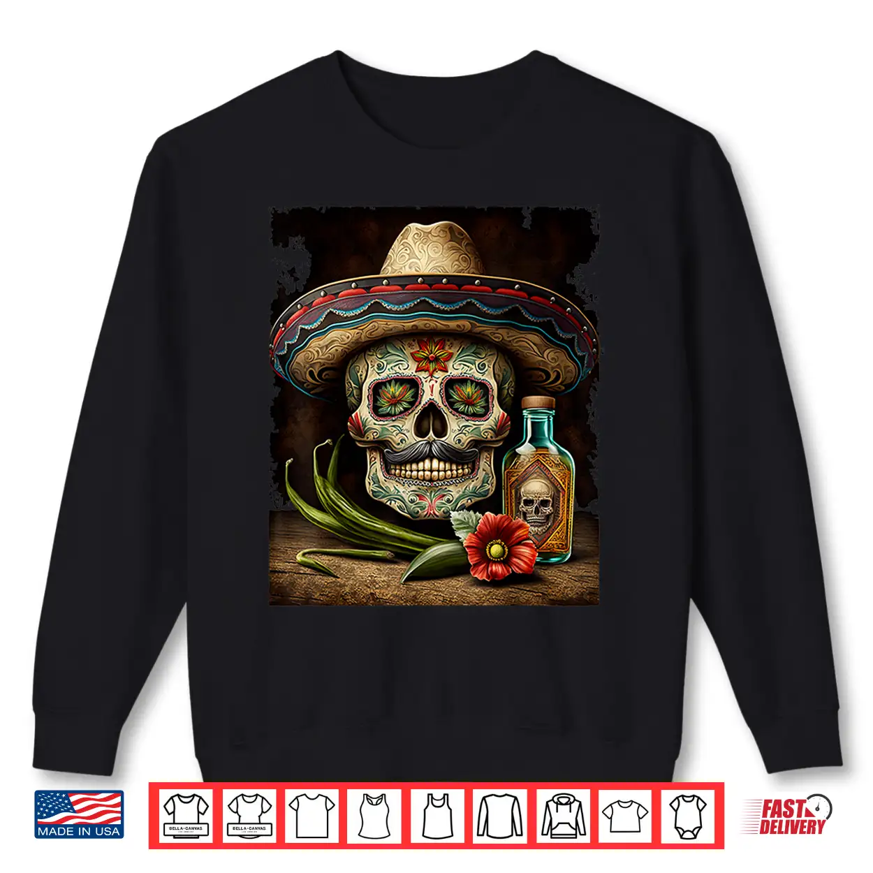 Mexican Sugar Skull Tequila Sombrero Cinco De Mayo Men Women Shirt Mexican Sugar Skull Tequila Sombrero Cinco De Mayo Men Women Shirt