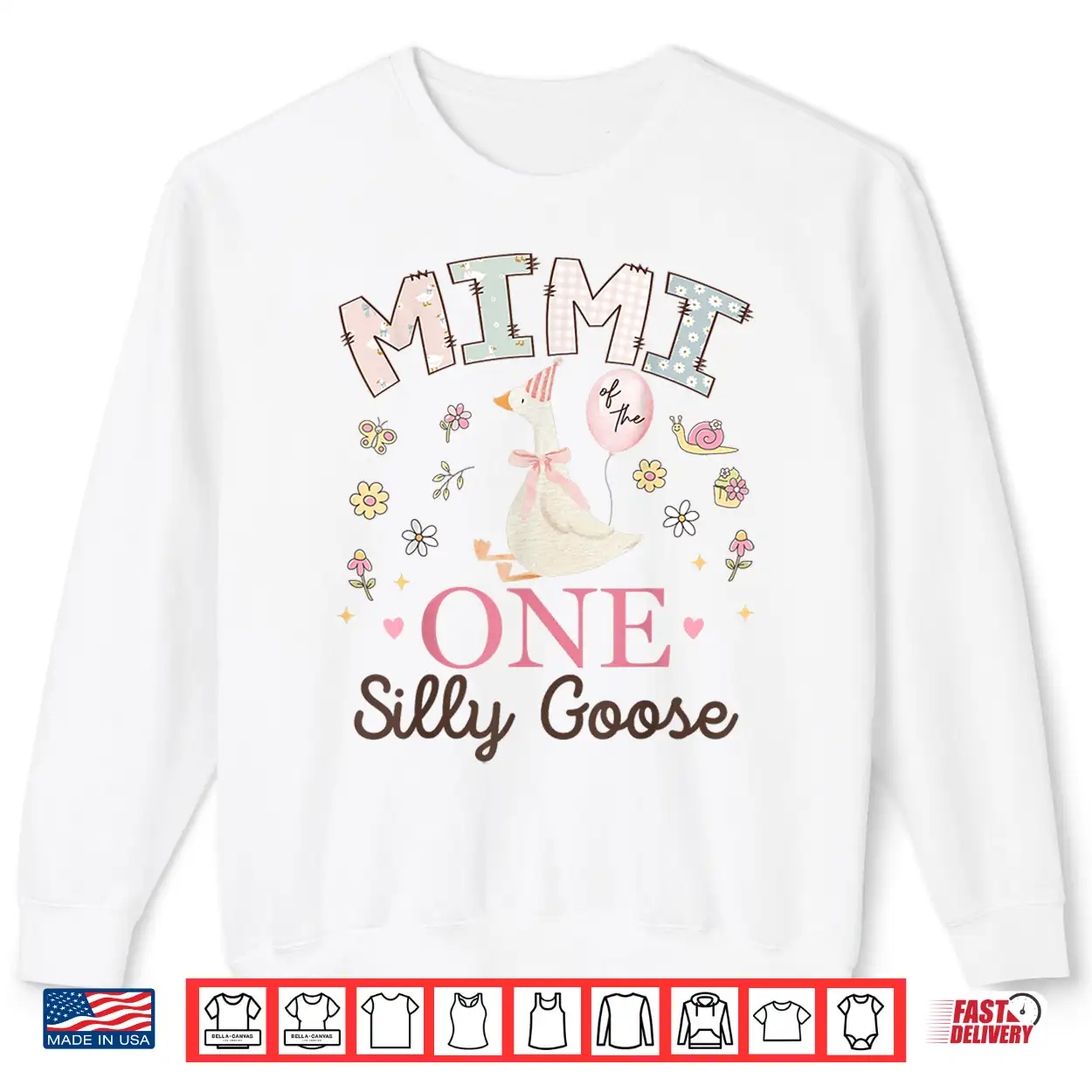 Mimi Of The One Silly Goose 1St Birthday Girl Matching Shirt Mimi Of The One Silly Goose 1St Birthday Girl Matching Shirt