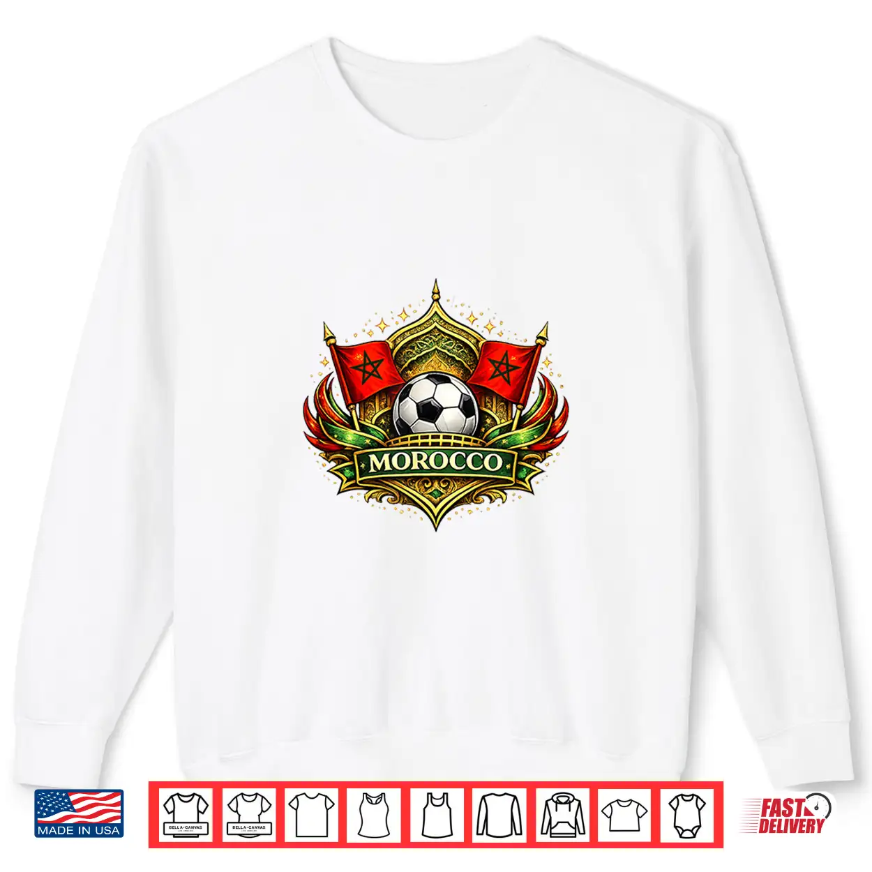 Morocco Flag Shirt Morocco Flag Shirt