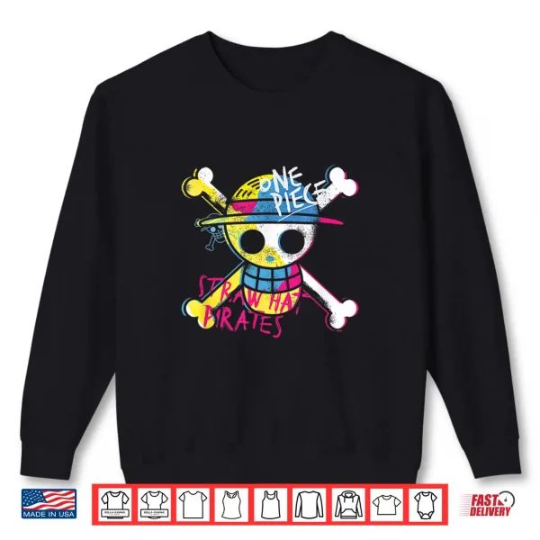 Netflix One Piece Straw Hat Pirates Officially Licensed Shirt 2 Sweatshirt Netflix One Piece Straw Hat Pirates Officially Licensed Shirt
