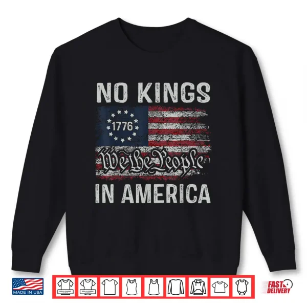 No Kings In America Professional Minimalist Modern Shirt 2 Sweatshirt No Kings In America Professional Minimalist Modern Shirt