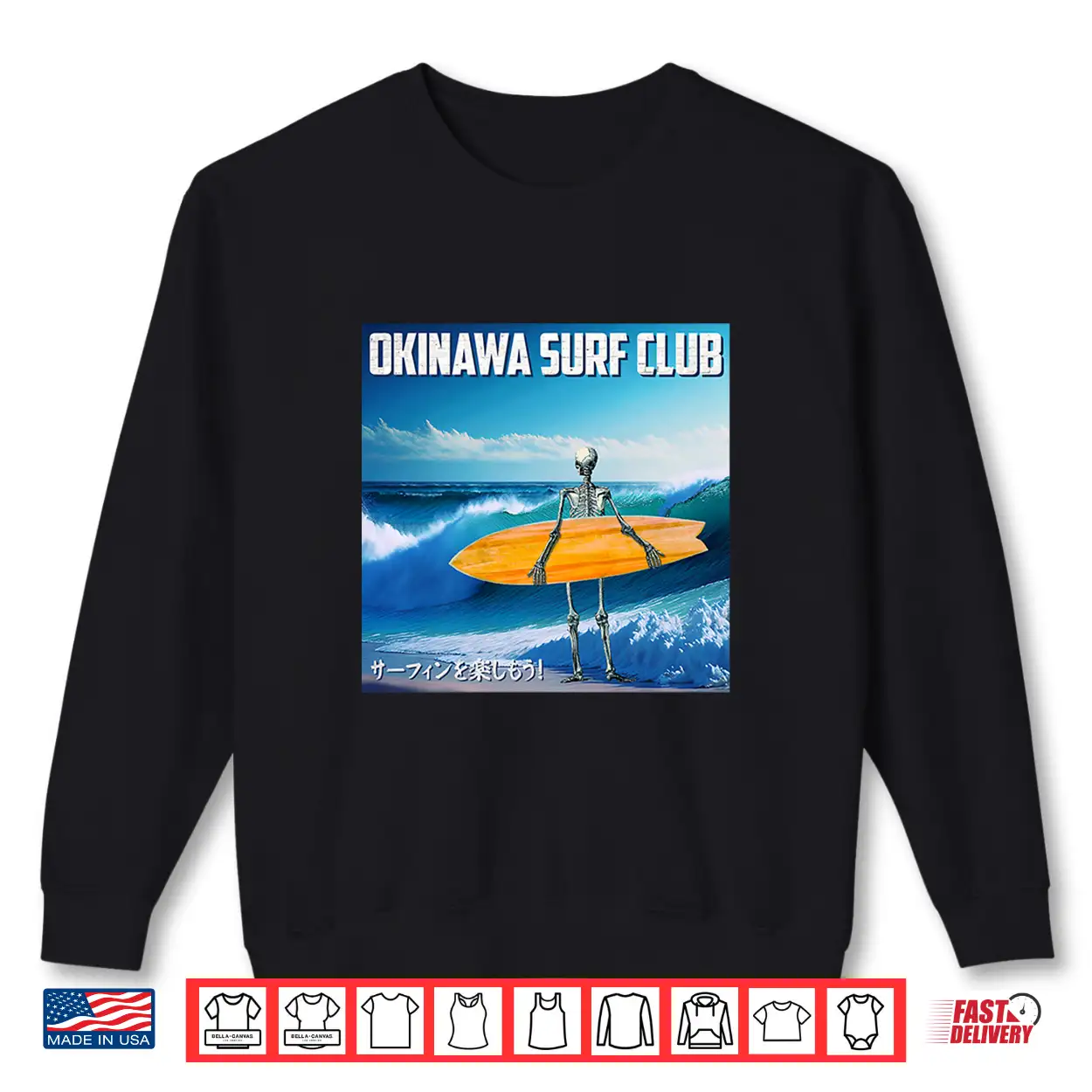 Okinawa Surf Club Surfing Premium Tri Blend Shirt Okinawa Surf Club Surfing Premium Tri Blend Shirt