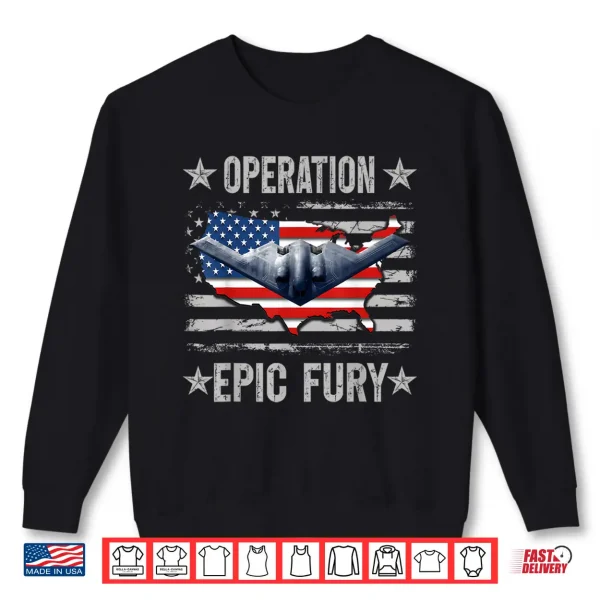 Sweatshirt Operation Epic Fury US Flag Shirt