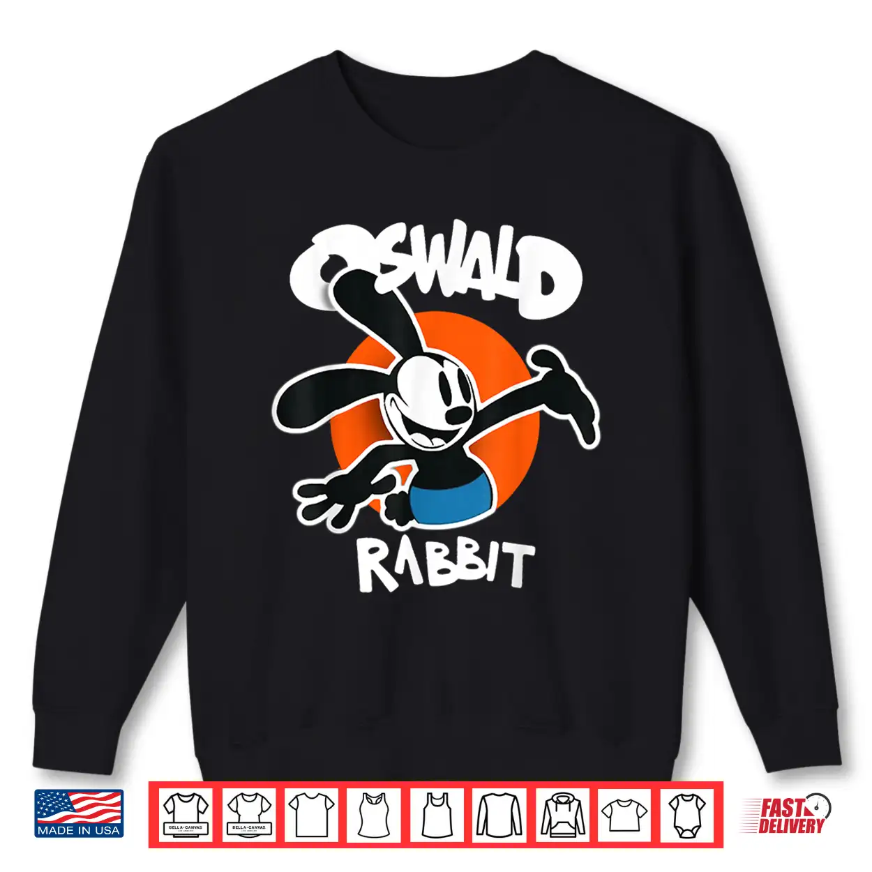 Oswald Rabbit Vintage Cartoon Bunny Professional Graphic Shirt Oswald Rabbit Vintage Cartoon Bunny Professional Graphic Shirt