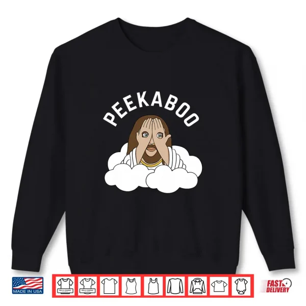 Sweatshirt Peekaboo Jesus Premium Tri Blend Shirt