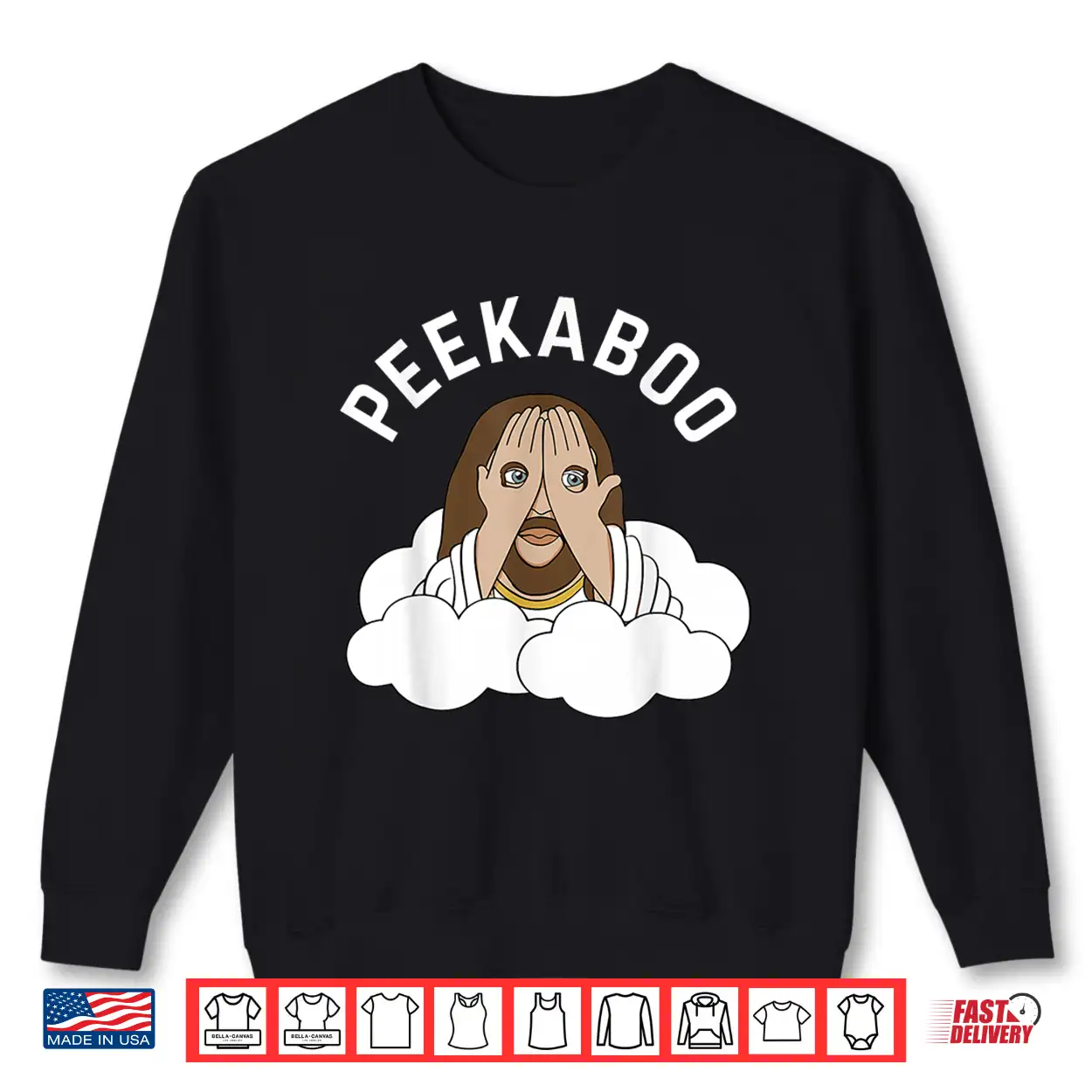 Peekaboo Jesus Shirt Peekaboo Jesus Shirt